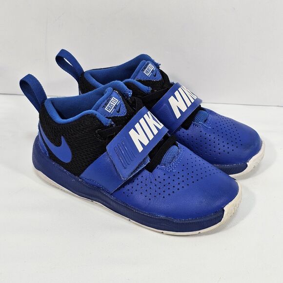 Nike Team Hustle D8  Toddler Size 10C (16 cm)  'Game Royal' 881943-405 Sneakers - Picture 1 of 8